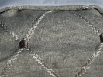 soft padded linen fabric basket