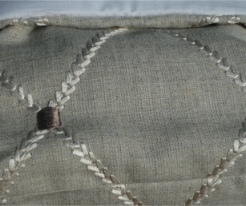 soft padded linen fabric basket
